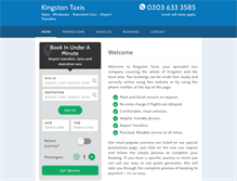 Tablet Screenshot of kingstontaxis.co.uk